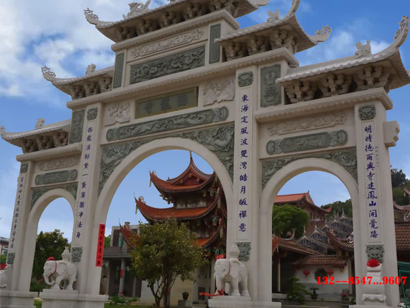 村莊石牌坊牌樓的區別雕刻形狀與石材價格