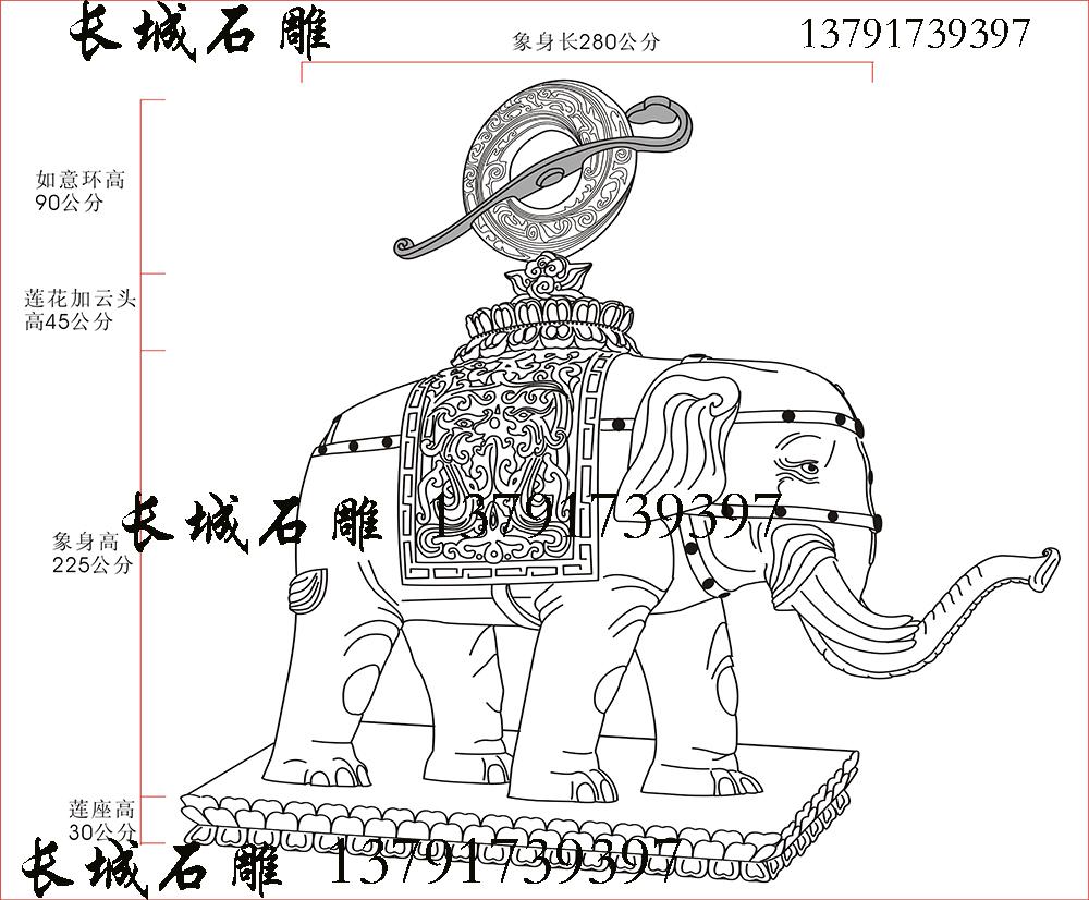 石雕大象設(shè)計(jì)圖